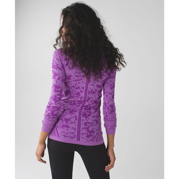 Lululemon Swiftly Tech Long Sleeve Crew | Heathered Purple | SZ 8 - Picture 3 of 12
